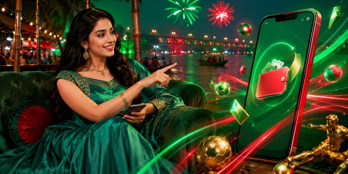 ময়মনসিংহে মোবাইল পেমেন্ট — লাল-সবুজ পরিবেশে ডিজিটাল লেনদেন